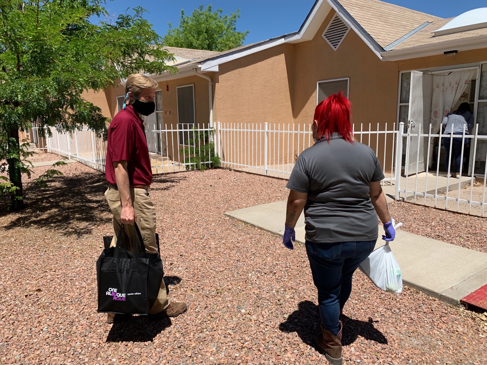 Mayor Keller Delivers Meals and Care Packages to Seniors — City of