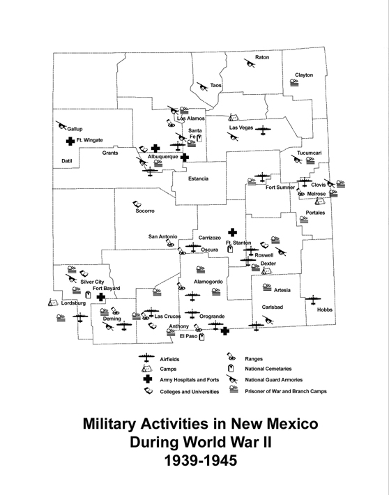 WWII NM Military Map