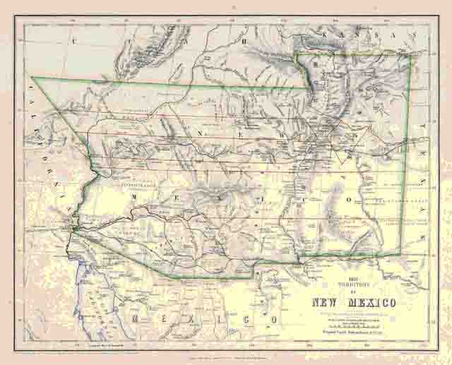 Territorial New Mexico Map