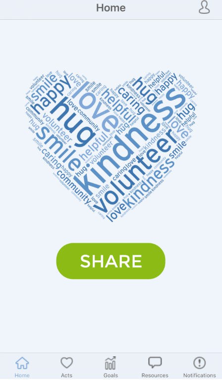 ABQ Kindness App: Home Screen