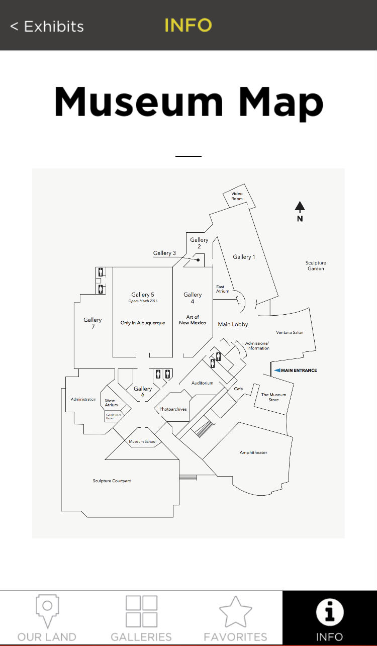 ABQ Museum App - Museum Map