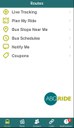 ABQ Ride App - Routes Menu