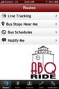 ABQ RIDE app Index