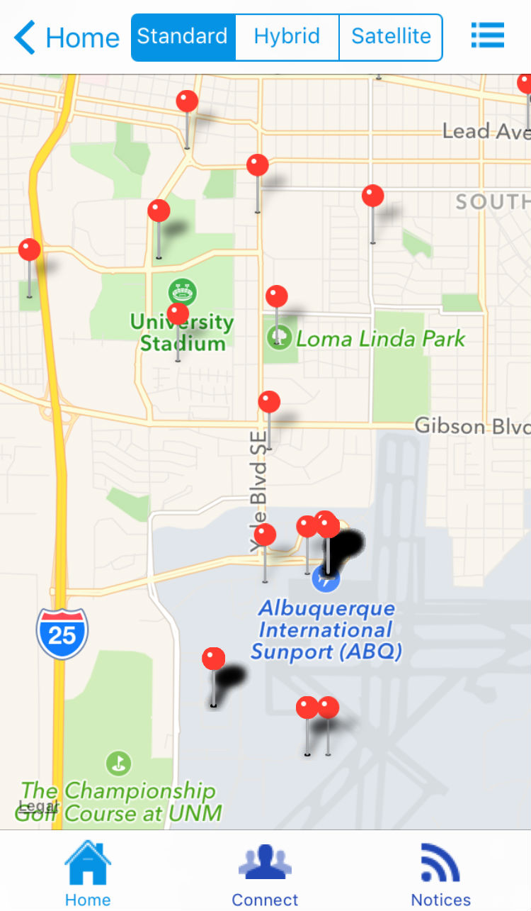 ABQ Public Art App - Map