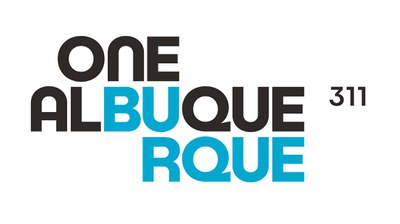 The One ABQ Logo in blue with the numbers 311 to the right.