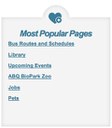 Most Popular Pages