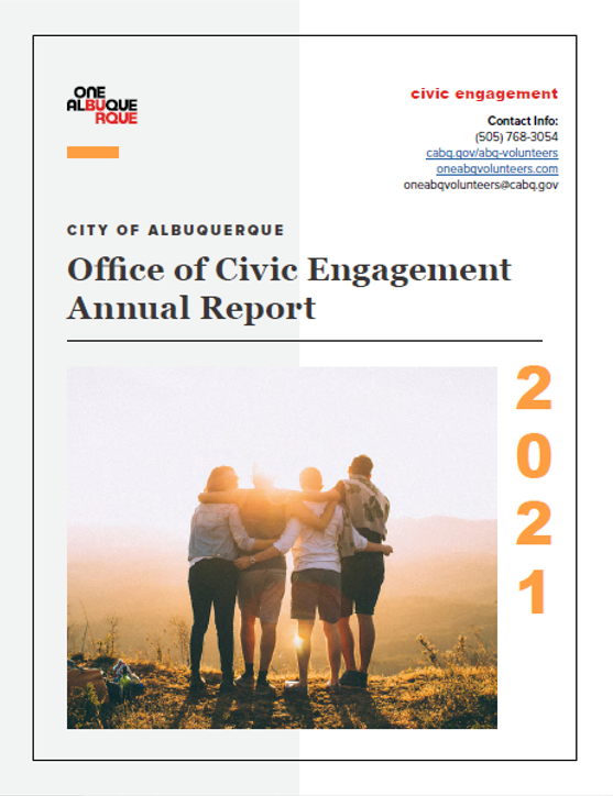 The cover of the 2021 OCE Annual Report