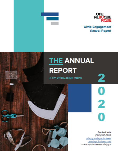 The cover of the FY19-20 OCE Annual Report