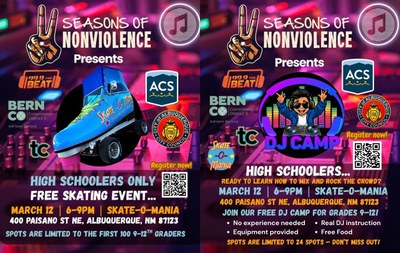 Seasons of Nonviolence Free Skating Night and DJ Camp