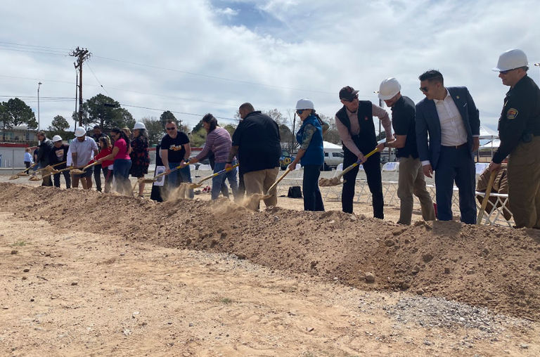 City and community leaders taking part in Groundbreaking of Albuquerque Community Safety's new headquarters