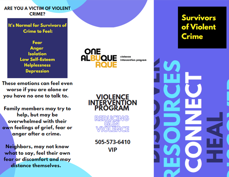 Survivors of Violent Crime Pamphlet Image