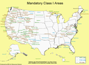 Areas protected by the EPA's Regional Haze Rule