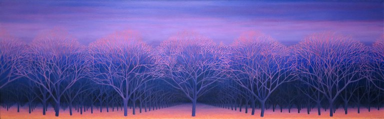 Gussie Du Jardin, Pecan Orchard at Sunset
