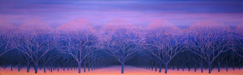 Gussie Du Jardin, Pecan Orchard at Sunset