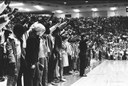 Anthony Louderbough, University of New Mexico Students Give Black Power Salute during the US National Anthem