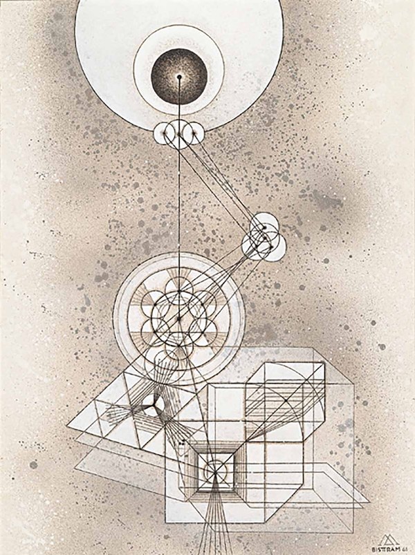 Emil Bisttram, Projection No. 1, 1960 Emil Bisttram, Projection No. 1, 1960