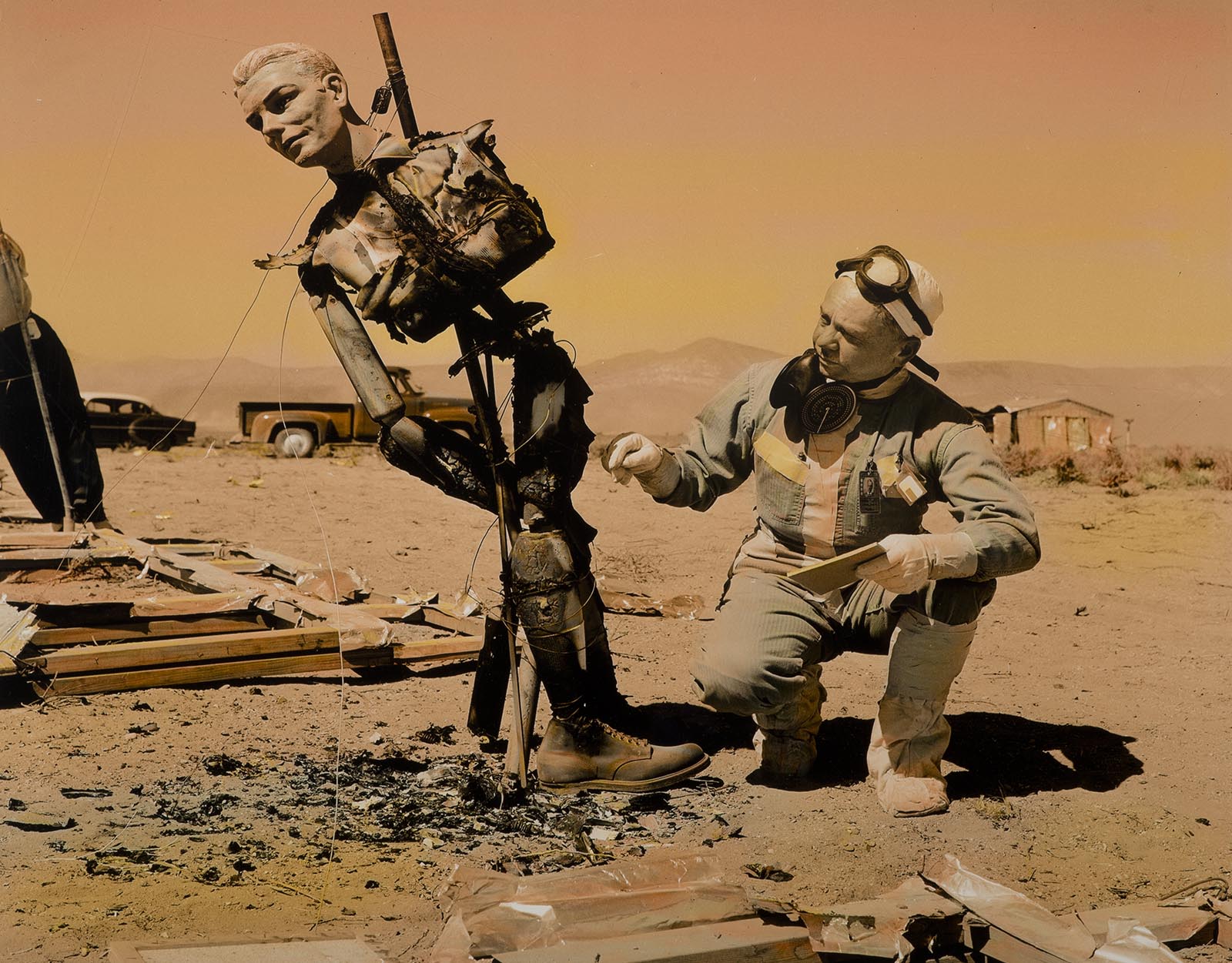 Greg MacGregor, Colorized Los Alamos Archive Negative #5-5-55, 2019