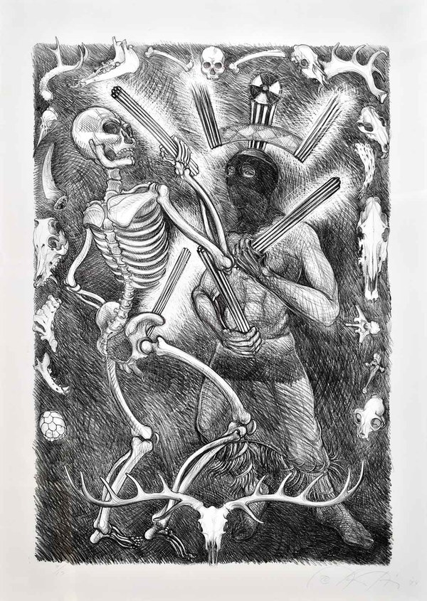 Luís Jiménez, Mountain Spirits Dancing with Nuclear Rods, 1974 Luís Jiménez, Mountain Spirits Dancing with Nuclear Rods, 1974