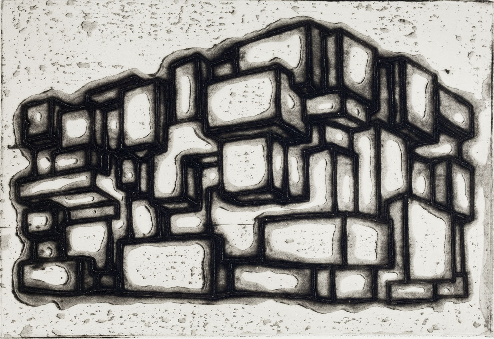 Nicola López, Ideal Structures for a Dubious Future  (Block Building), 2012