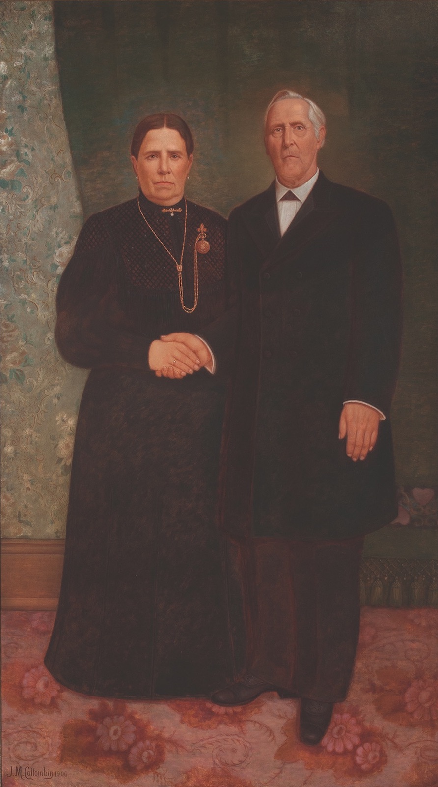 Joseph M. Collombin, Portrait of Francisco Armijo y Otero and His Wife, Margarita