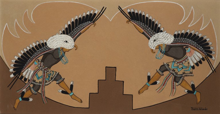 Pablita Velarde, Santa Clara Pueblo Eagle Dancers