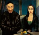 Carlo Mense, Double-Portrait (Rabbi S. and Daughter), ca. 1925–1926