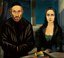 Carlo Mense, Double-Portrait (Rabbi S. and Daughter), ca. 1925–1926