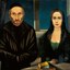 Carlo Mense, Double-Portrait (Rabbi S. and Daughter), ca. 1925–1926