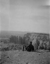 Unknown Photographer Man Sitting on a Cliff ca. 1910 Albuquerque Museum PA1978.031.255
