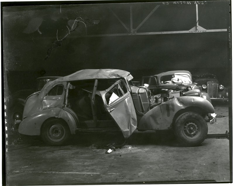 Wrecked Cars at Oden Motors