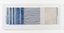 Chiyoko Tanaka; 59cht Grinded Fabric - Three Squares Blue Threads and Blu #689