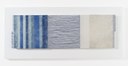 Chiyoko Tanaka; 59cht Grinded Fabric - Three Squares Blue Threads and Blu #689