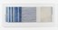 Chiyoko Tanaka; 59cht Grinded Fabric - Three Squares Blue Threads and Blu #689