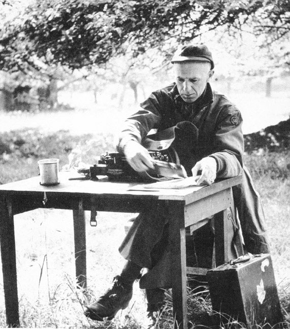 Ernie Pyle in Normandy