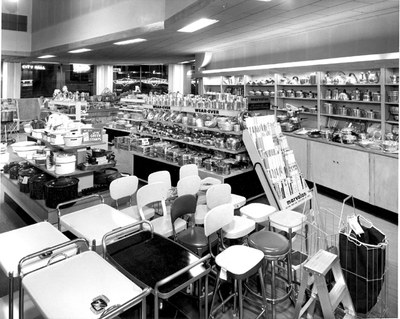 Interior of Korber's Hardware, 200 block of Second Street, 1950.  Photographer: Harvey Caplin, Ward Hicks Collection, 1982.180.736A