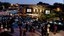 Albuquerque Museum Amphitheater at Night 16x9 Section Block Tile