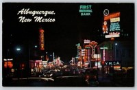 Albuquerque Neon Postcard