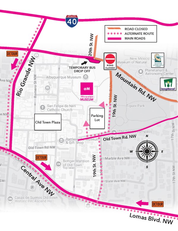 AM_Alternate Route Map Alternate Route Map to the ABQ Museum