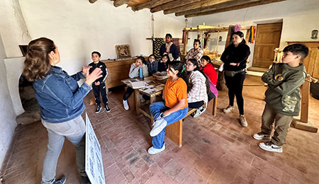 Group of students at casa San Ysidro.