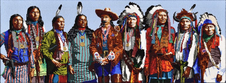 Marcus Amerman, Custer and Native American Figures