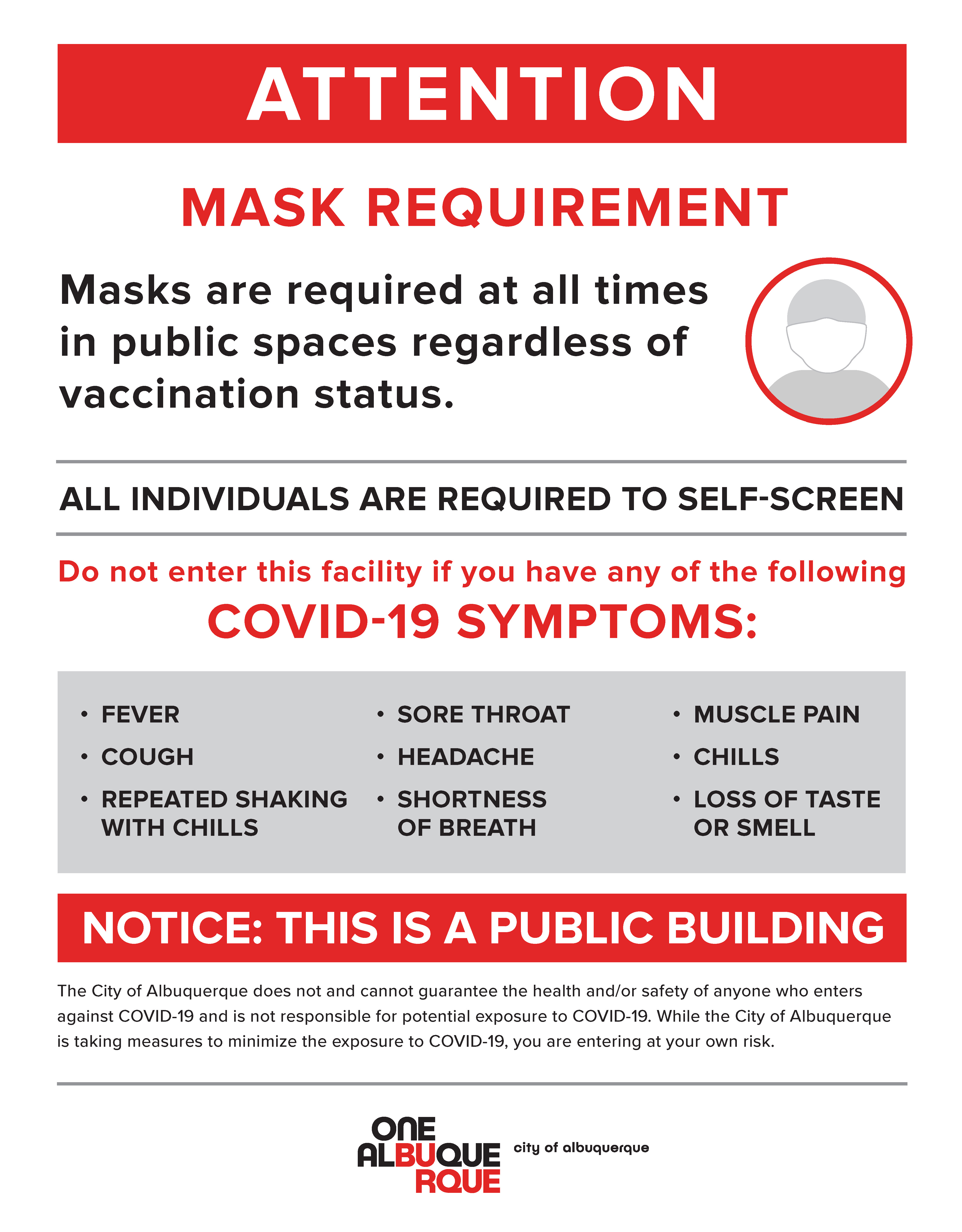 Mask Requirements 08/02/21