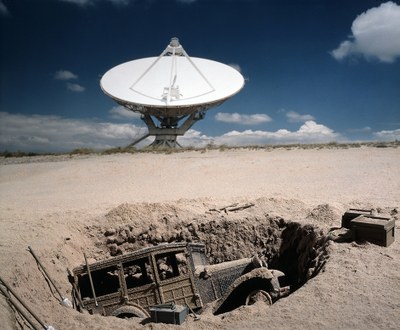 Model A Woody (VLA) 941 Section Block Tile The VLA and a partially buried antique vehicle.
