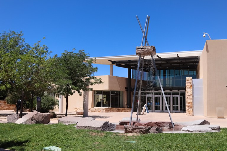 Front entrance of Albuquerque Museum located in the heart of Old Town. Photo credit: N. Vanesky