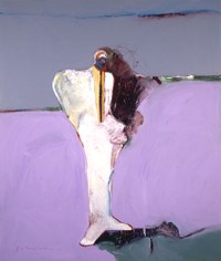 Fritz Scholder, Portrait with White Suit