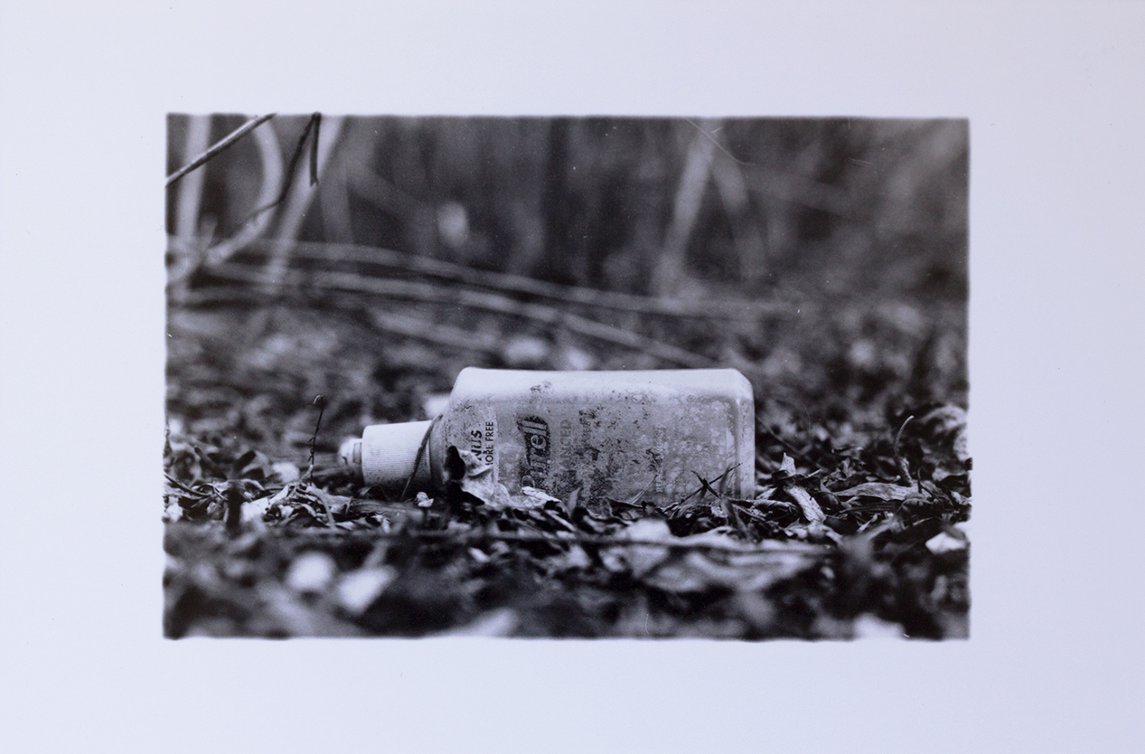 Purell Bottle along the Bosque by Lacey Chrisco