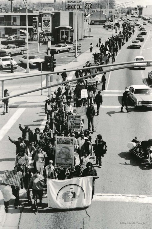 Anthony Louderbough, Demonstrators at Central Avenue and Oak Street