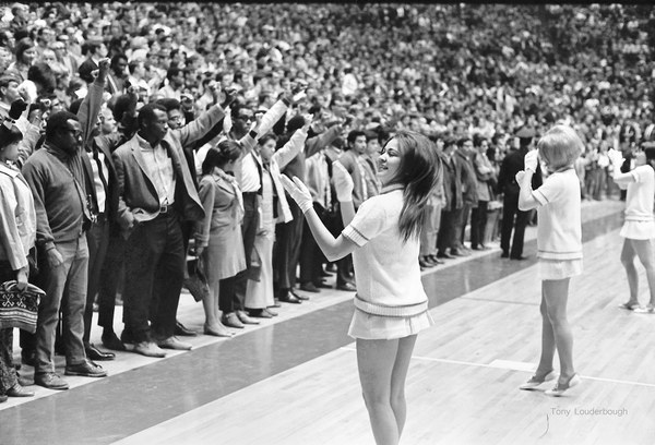 Anthony Louderbough, University of New Mexico Students Give Black Power Salute at a Lobos Basketball Game Seven Generations 2020