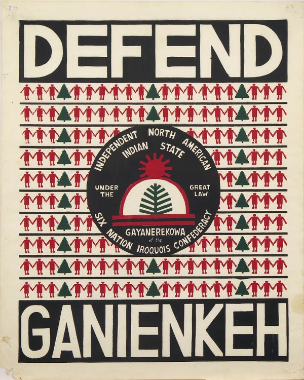 Unidentified Artist, Defend Ganienkeh Seven Generations 2020