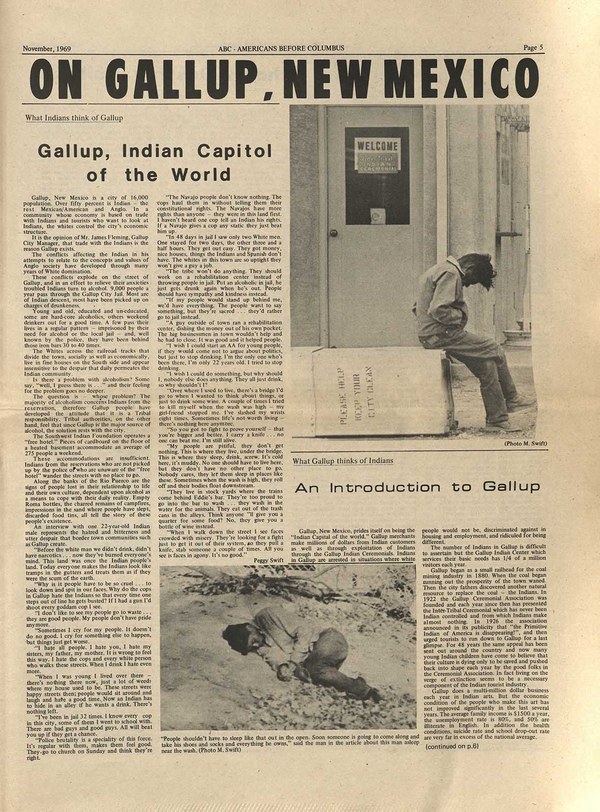 “On Gallup, New Mexico” Seven Generations 2020