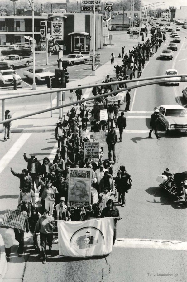 Anthony Louderbough, Demonstrators at Central Avenue and Oak Street Seven Generations 2020